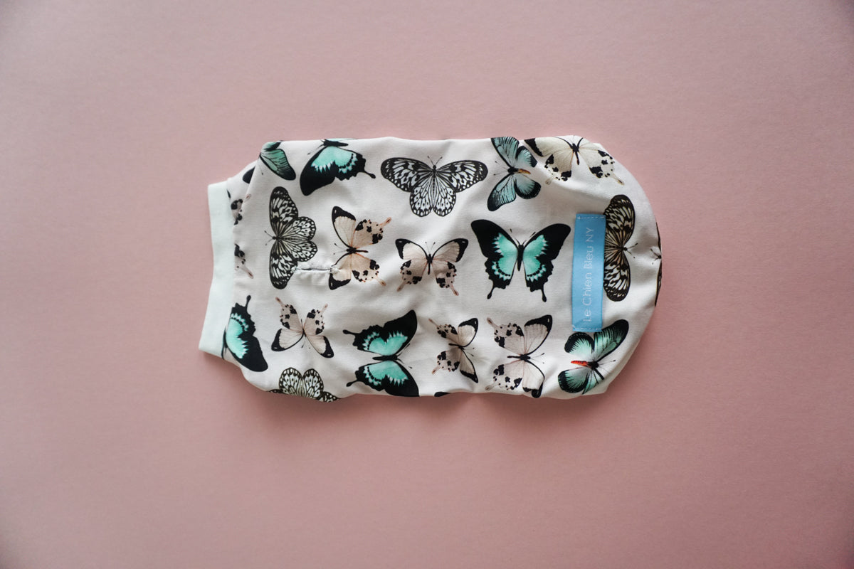 Le Chien Bleu NY Dog T shirt Cat Butterfly Lovers