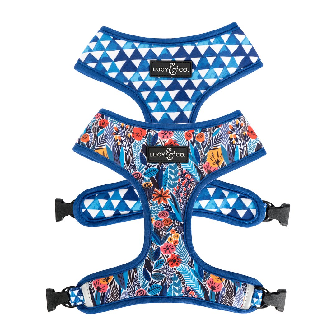 Lucy&Co Reversible Dog Harness: The Royal Garden