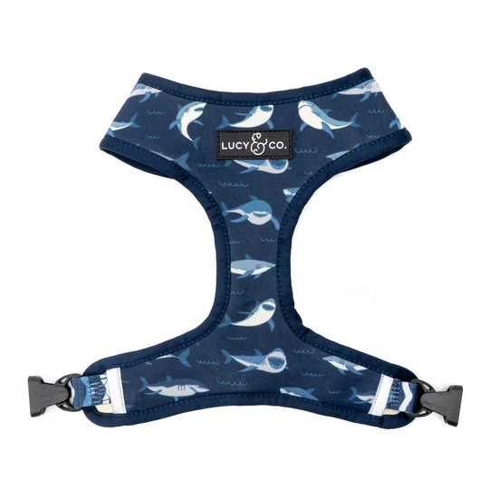 Lucy&Co Reversible Dog Harness: Shark Attack