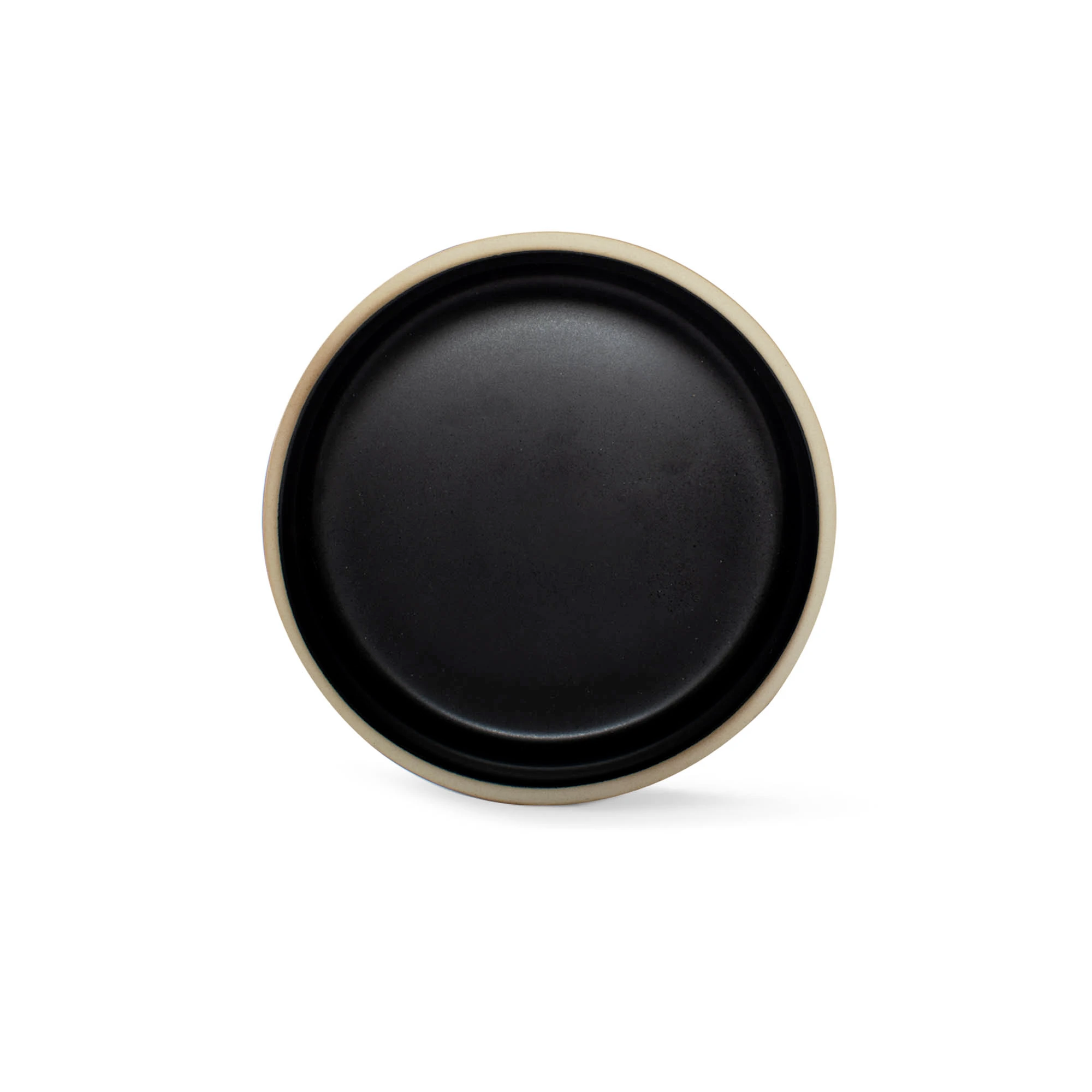 Mininalist Charcoal Stoneware Dog Food Water Bowl, Medium