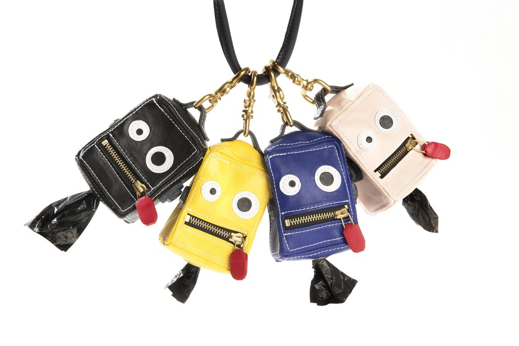 Mr Dog New York Roboto Dog Poop Bag Dispenser Citron