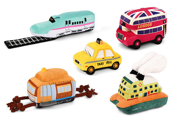 P.L.A.Y. Canine Commute Plush Dog toys: Lickety Split Bus