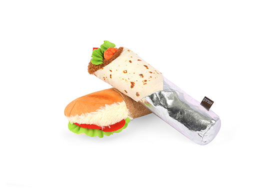 P.L.A.Y. Feline Frenzy, Catnip Kicker Toy set: Tuna Baguette