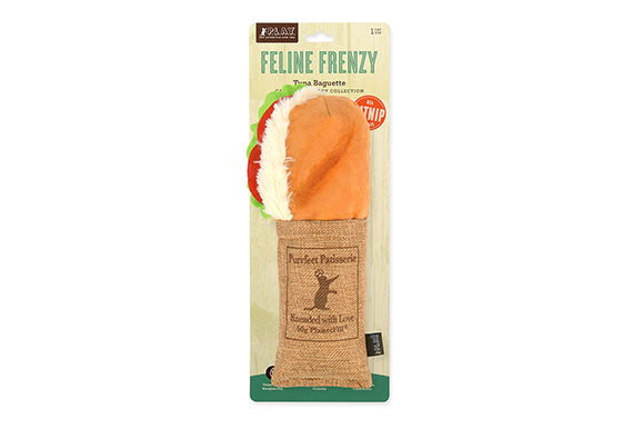 P.L.A.Y. Feline Frenzy, Catnip Kicker Toy set: Tuna Baguette
