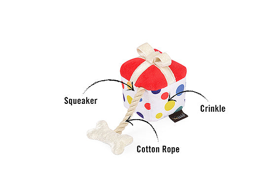 P.L.A.Y. MINI Party Time Plush Dog toys, Bundle (mini sized)