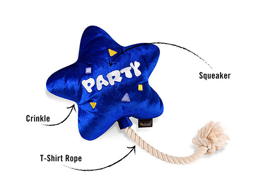 P.L.A.Y. Party Time Plush Dog toys, Best Day Ever Balloon