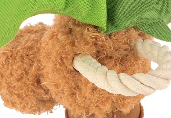 Tropical Paradise Squeaky Plush Dog toys, Puppy Palm