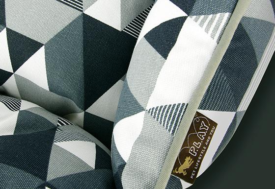 P.L.A.Y. Lounge Dog Bed Mosaic Tuxedo