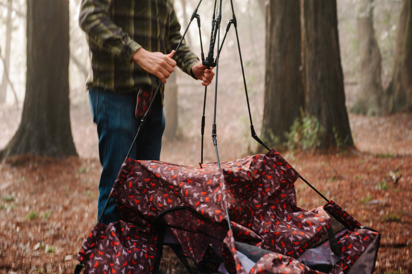 Outdoor Dog Tent in Mocha