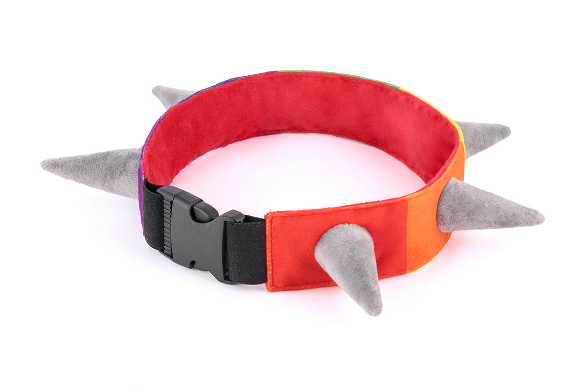 PLAY Biff the Dog SPIKED plush collar
