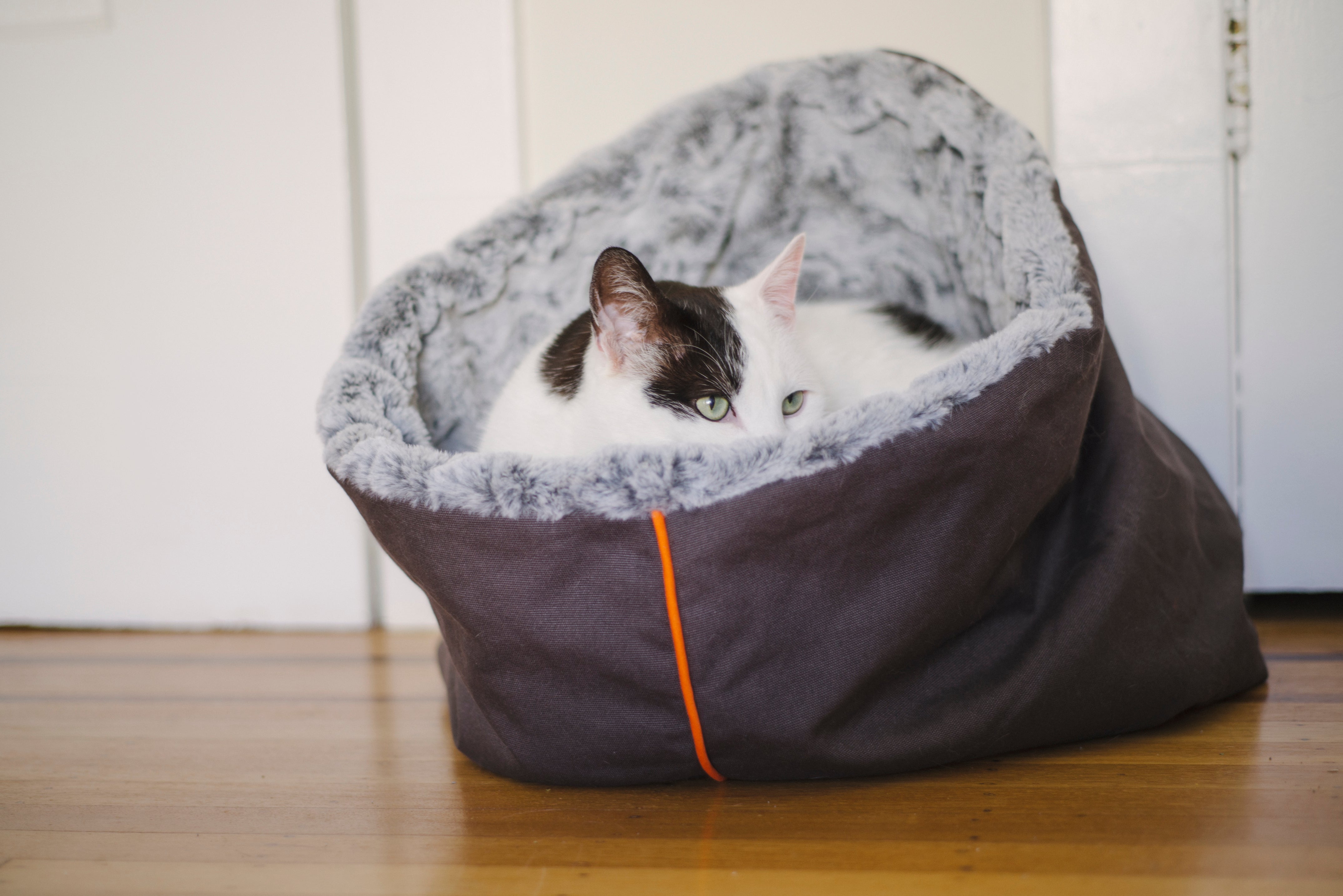 Snuggle Beds for Dogs and Cats Husky Grey