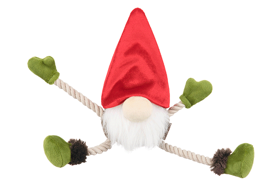 P.L.A.Y. Mythical Creatures Squeaky Gnome toys for Dogs