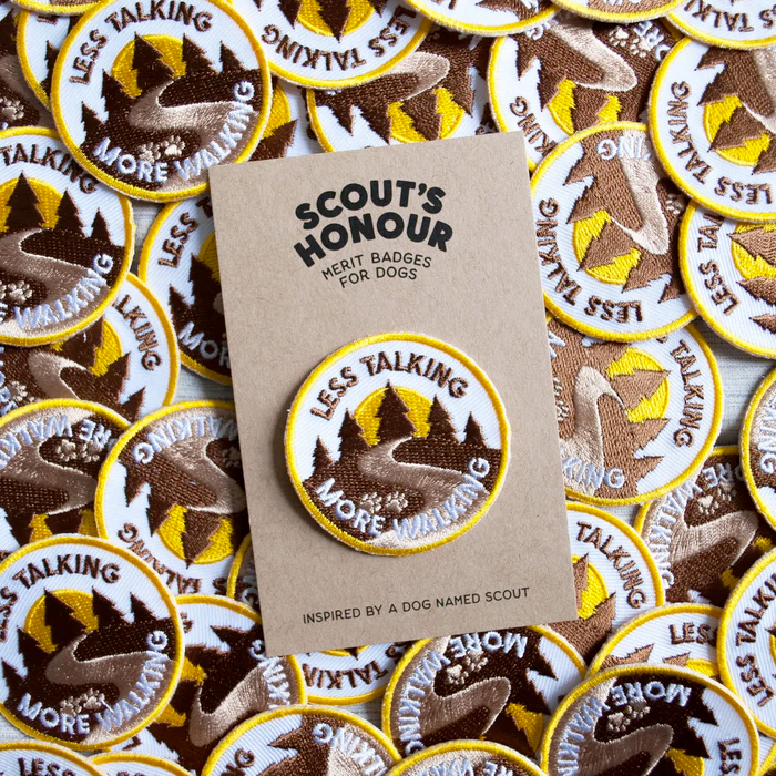 Dog Merit Badges: Less Talking More Walking