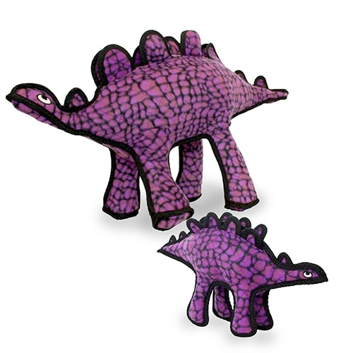 Tuffy Dinosaur Dog Tug and Fetch Toys, Stegosaurus