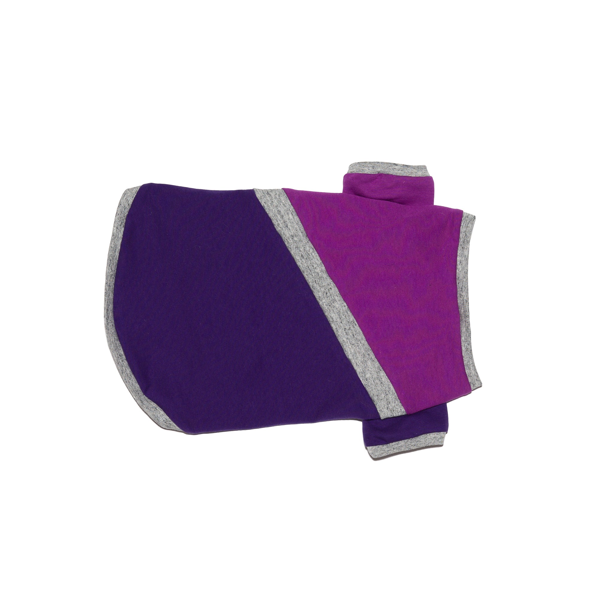 Ware of the Dog Diagonal Stripe Dog t shirt Purple Purple