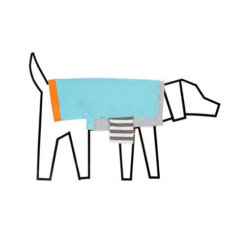 Ware of the dog ColourBlock T-shirt Aqua