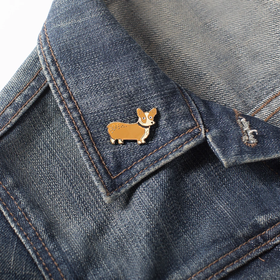 Weird Corgi Enamel Pin