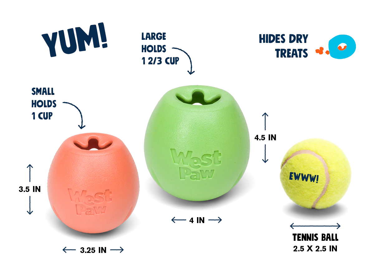Interactive puzzle, food-dispensing dog toy, Zogoflex Echo Rumbl