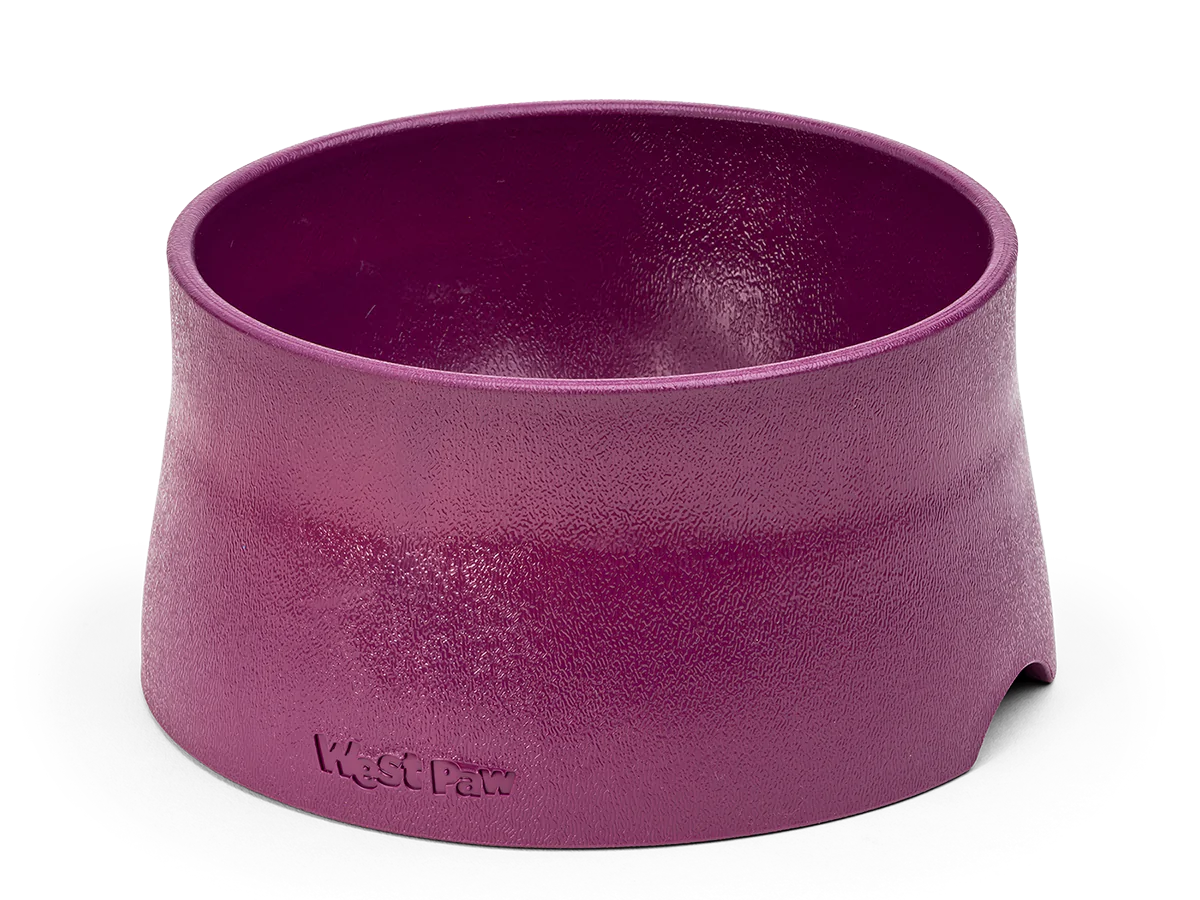 Dog Food and Drink Non-slip Eco Sustainable Bowl: Seaflex Tropic Red