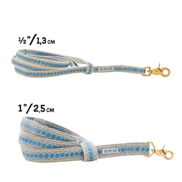 You're a Stud Leash, Lake Blue and Cream