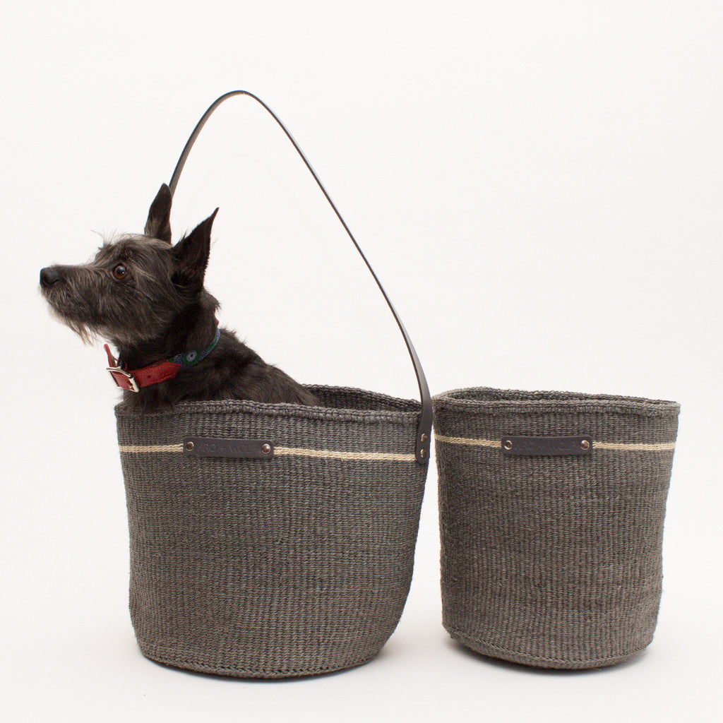 Hiro+Wolf Sisal basket: Medium Dark