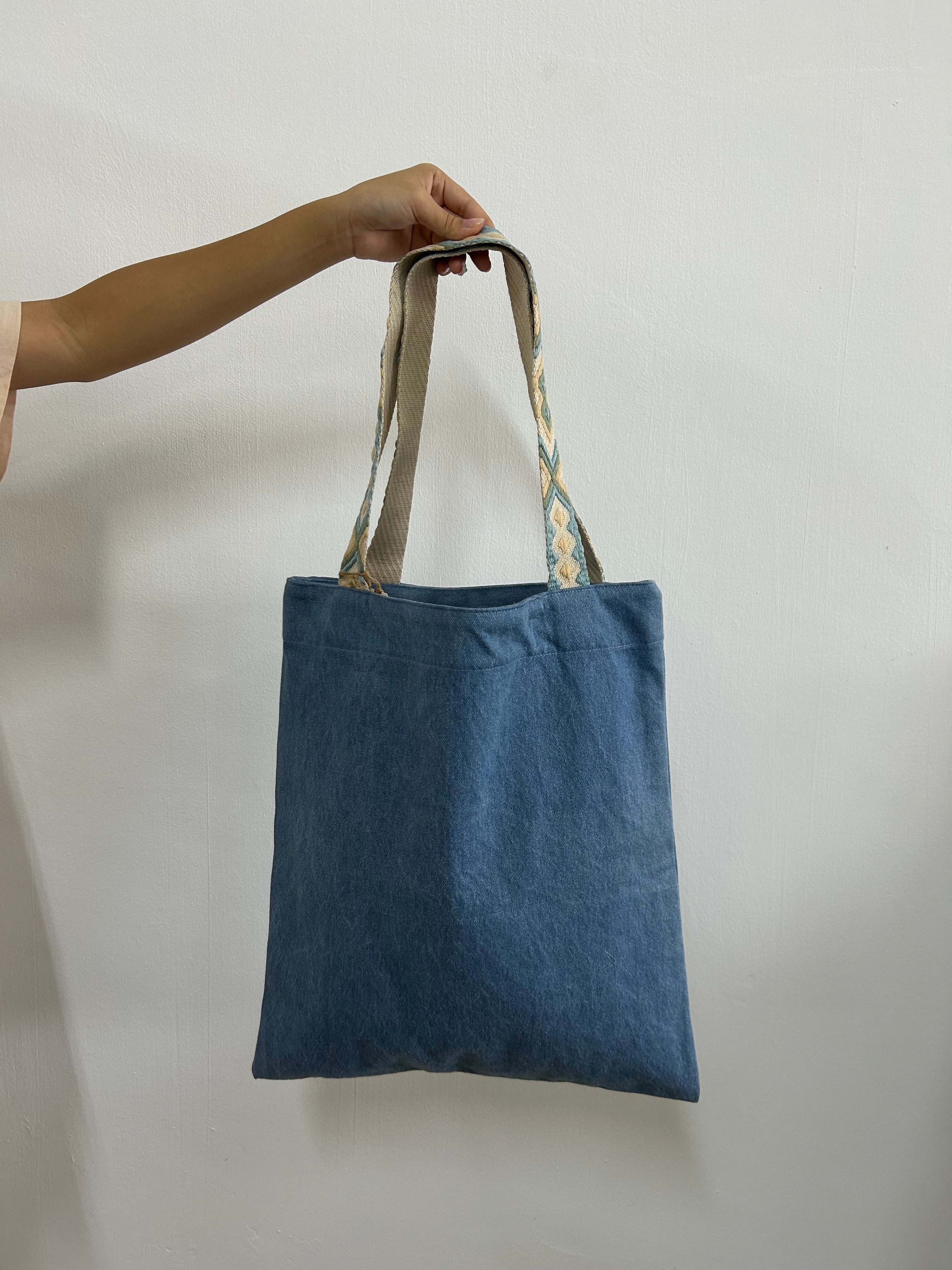 G&B Tote Bag for Dog Moms, Denim