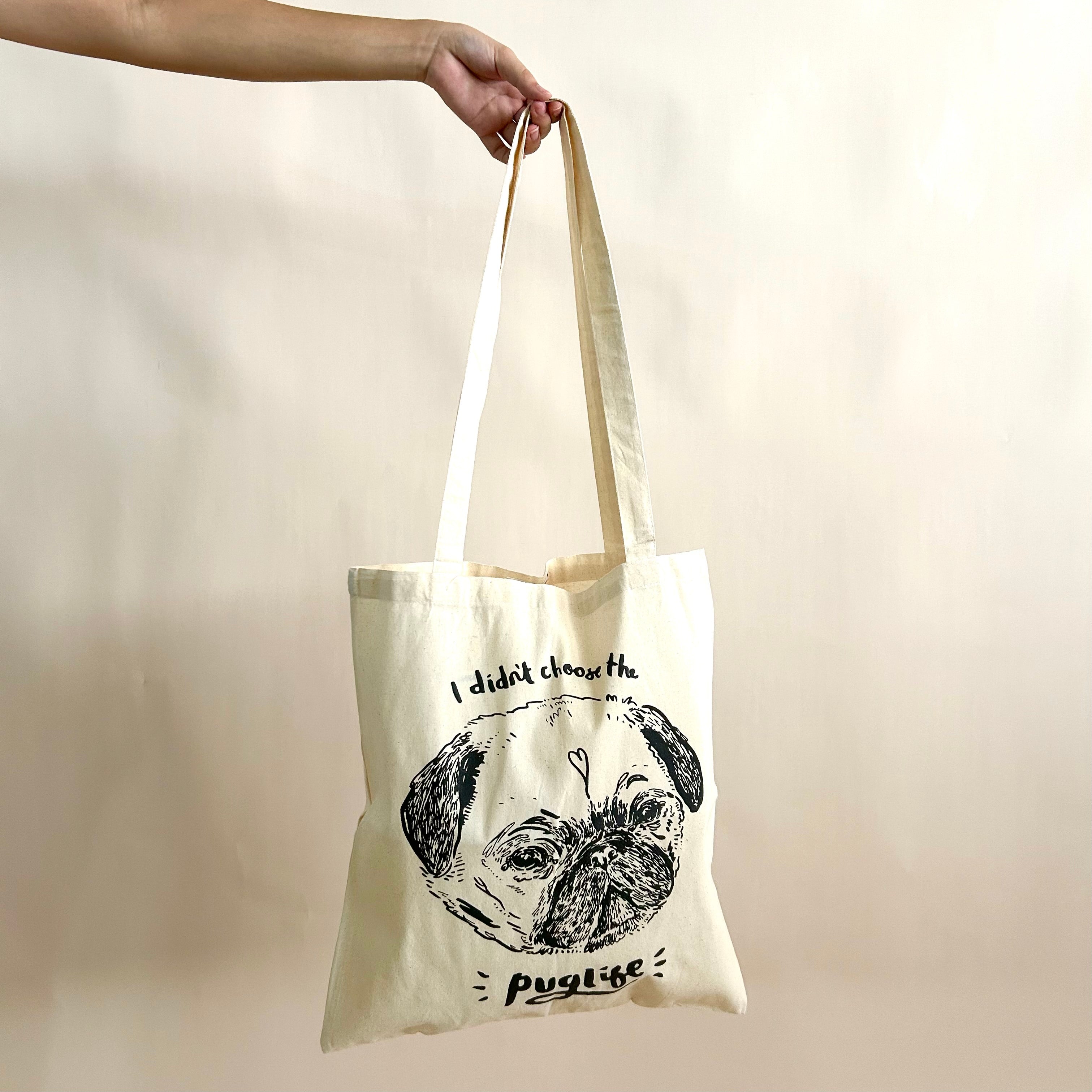 Pug tote best sale