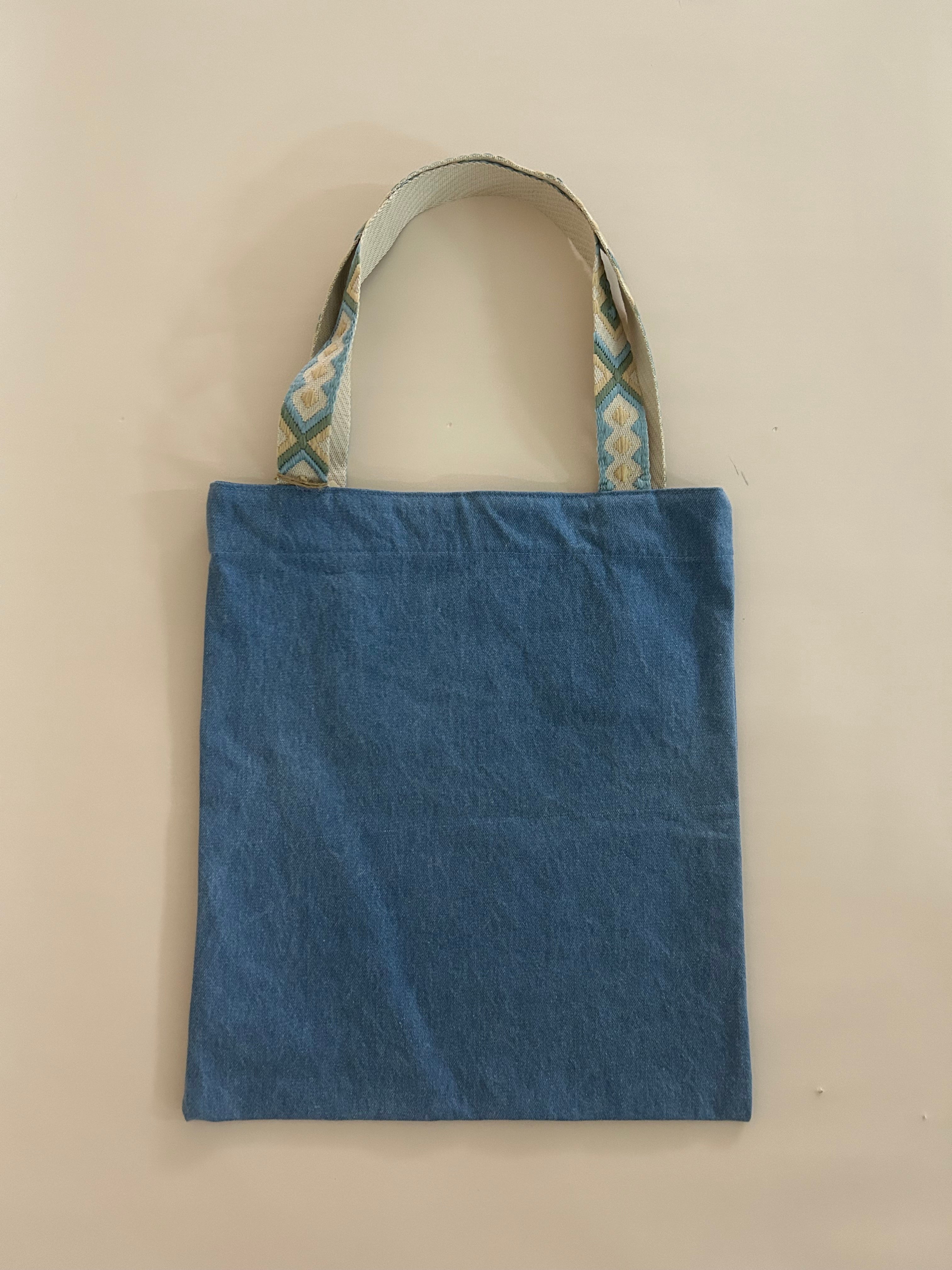 G&B Tote Bag for Dog Moms, Denim