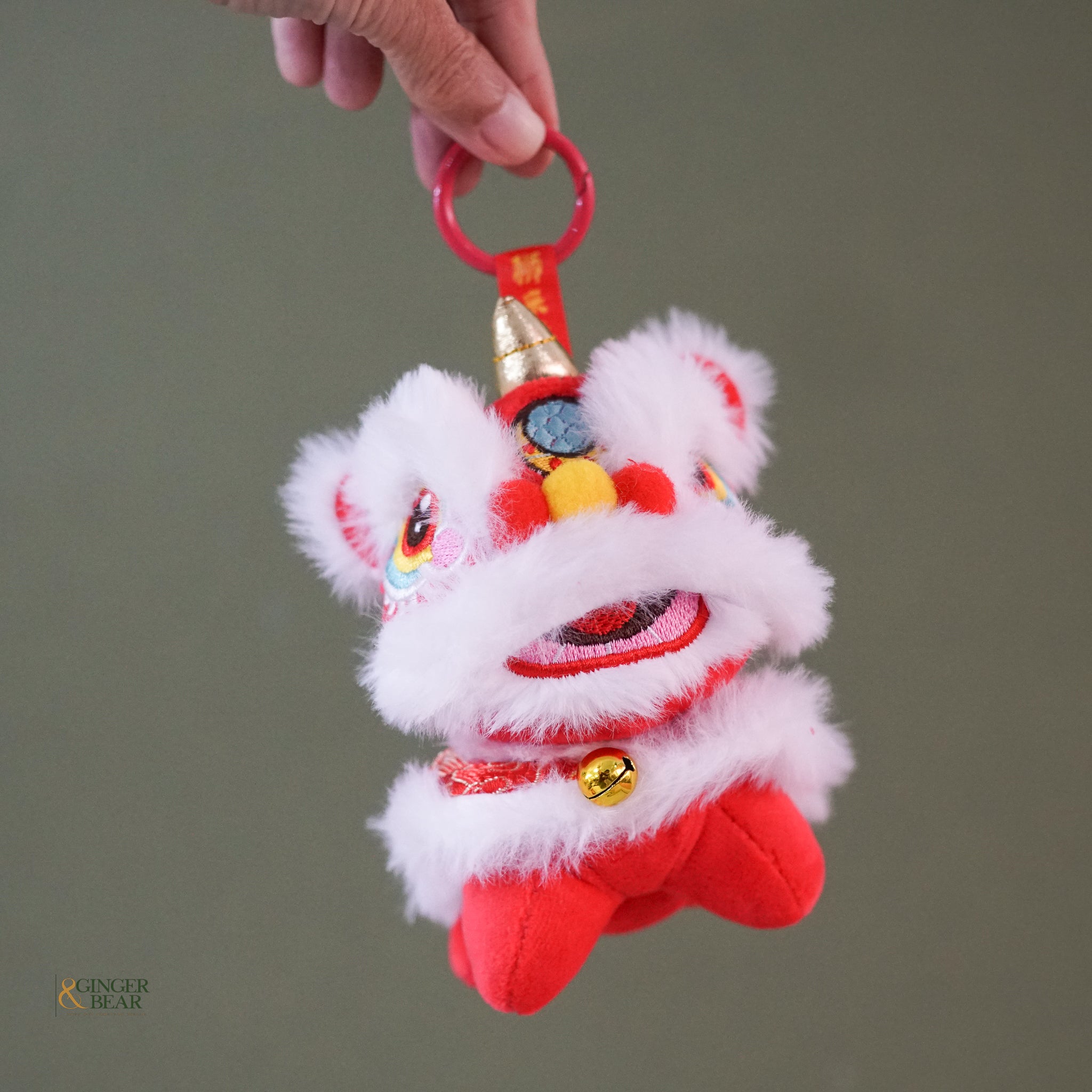 Lunar New Year Bag Plush Accessory, Awakened Lion