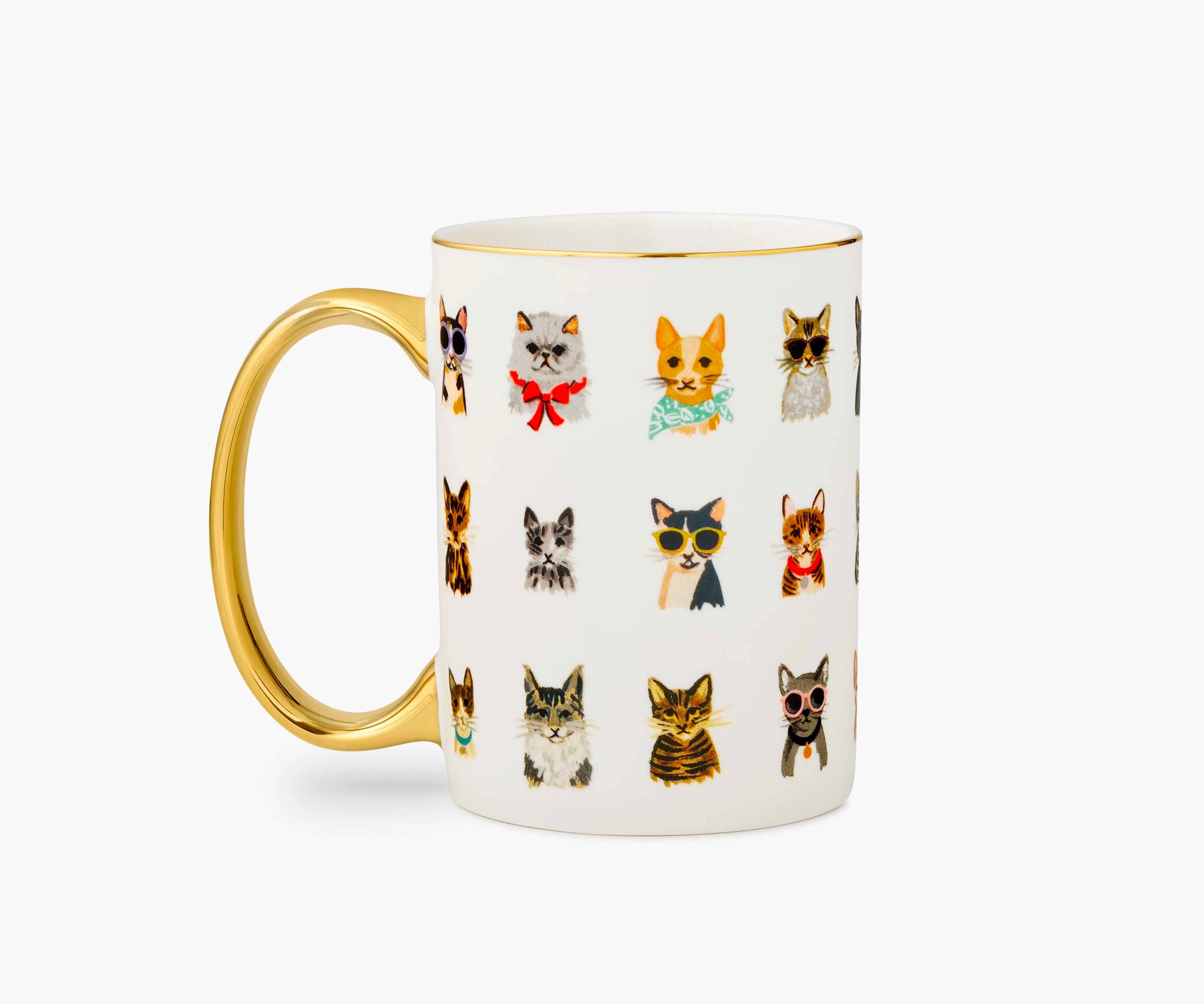 Rifle Paper Co Porcelain Mug: Cool Cats