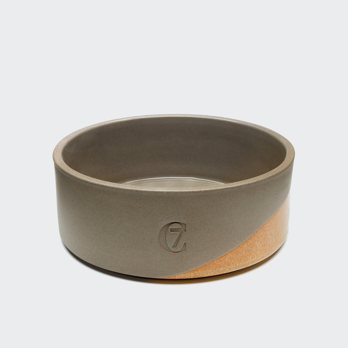 Cloud7 Mauro stoneware dog bowl in a modern earthy ceramic design with a glossy finish in Medium size