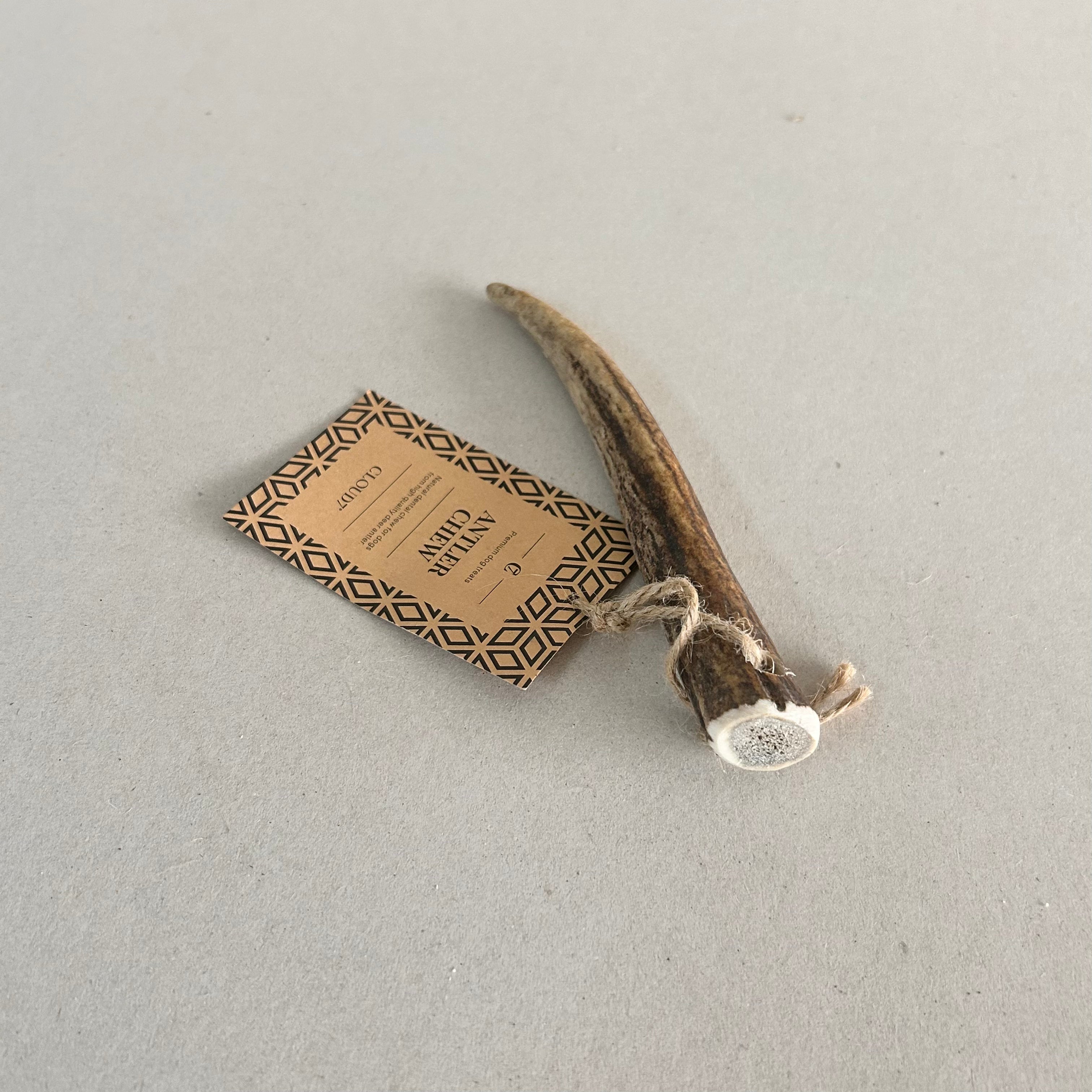 Cloud7: Natural Deer Antler Chew Stick Dog Treats, Whole