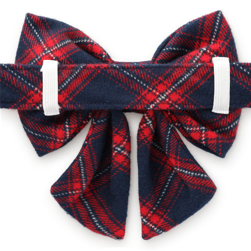 Dog and Cat Lady Bowtie: Kingston Plaid Flannel