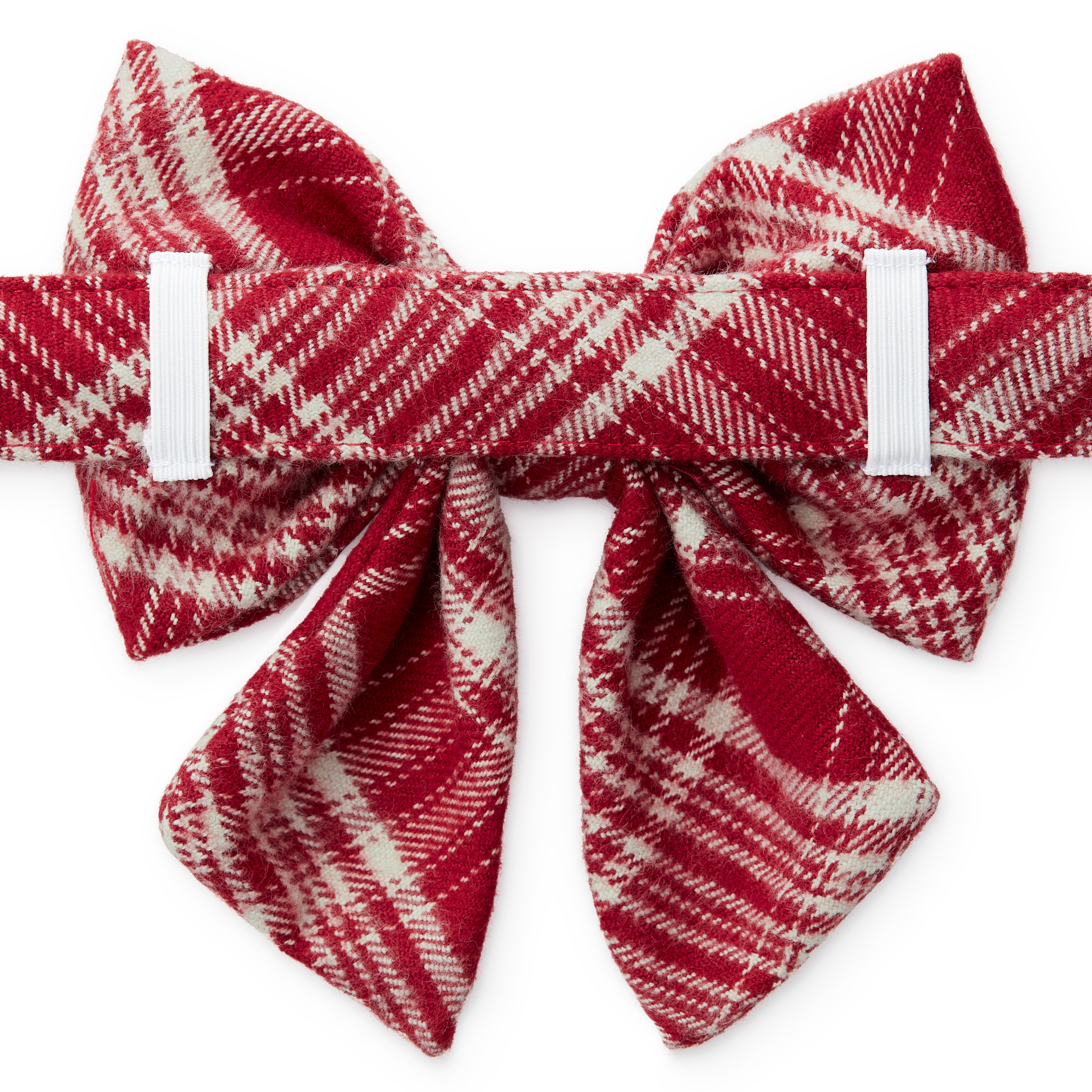 Dog and Cat Lady Bowtie: Marsala Plaid Flannel