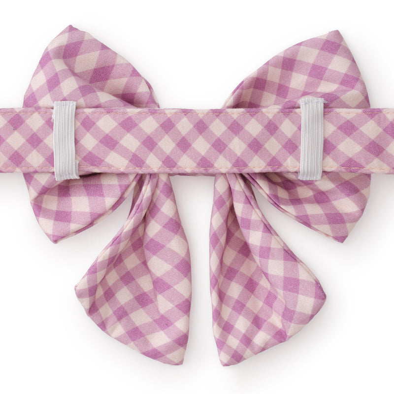 Dog and Cat Lady Bowtie: Thistle Gingham