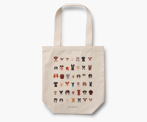 Rifle Paper Co Canvas Tote Bag for Dog Moms, Dogs