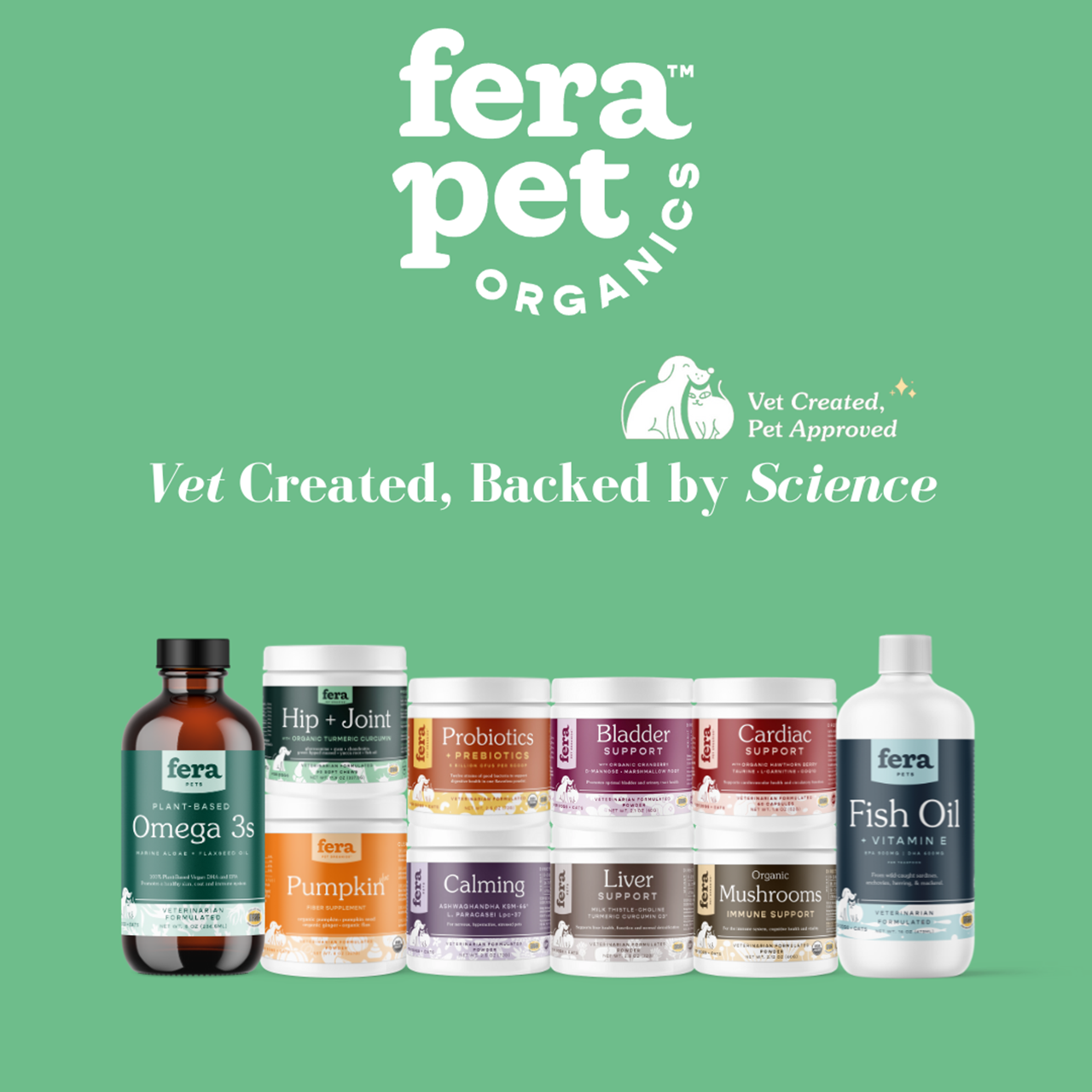 Fera Pet Organics Dog and Cat Supplement, Senior Dog Bundle