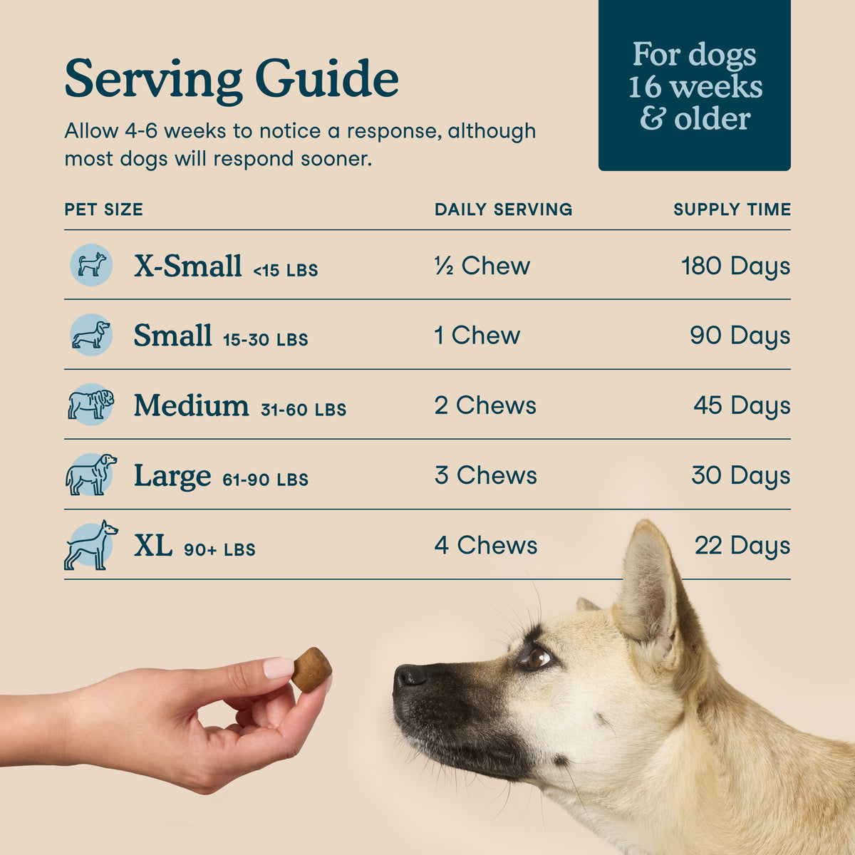 Fera Pets Organic All-in-one dog multivitamin soft chews for daily wellness and joint health containing glucosamine and fish oil