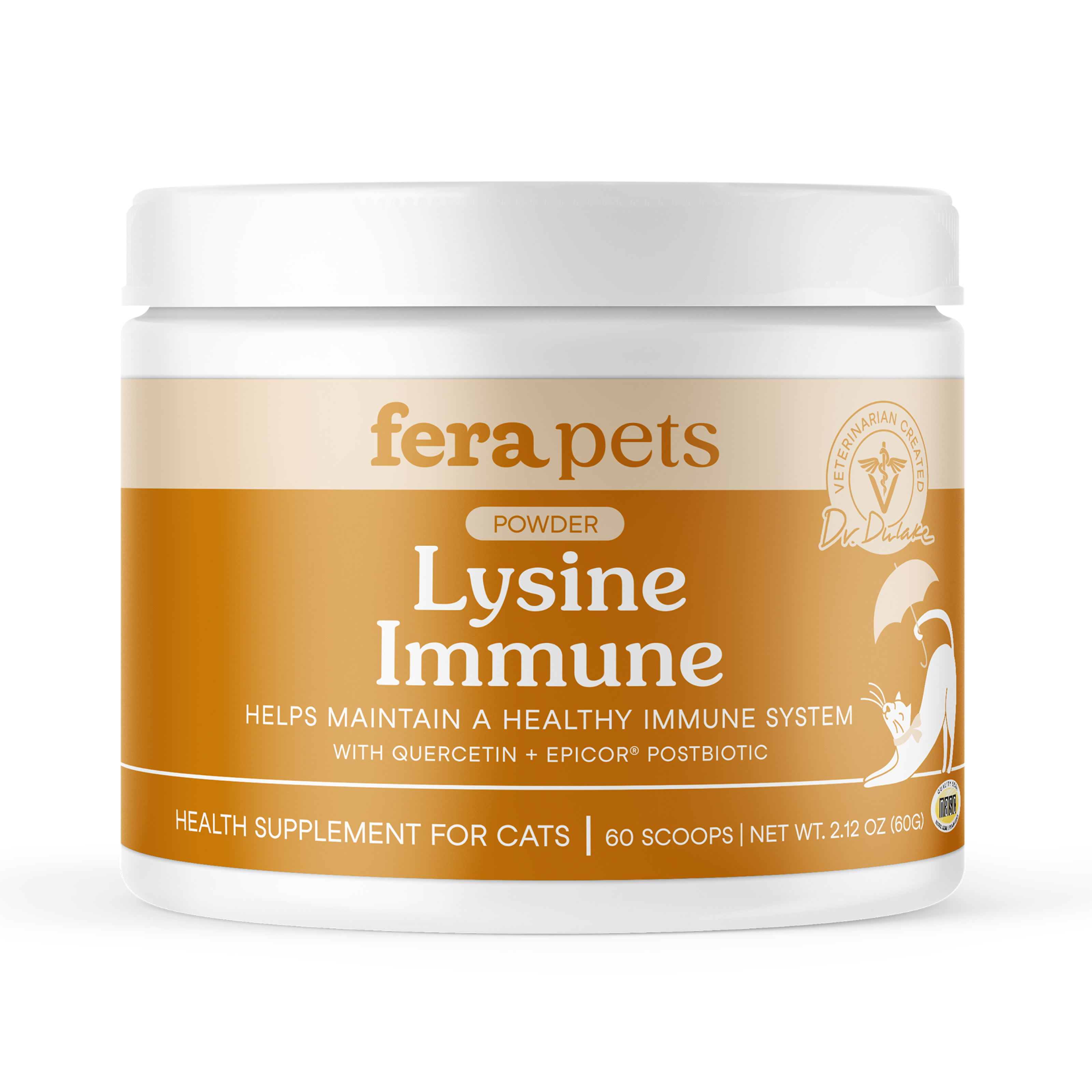 Fera Pet Organics Cat L-Lysine | Immune & Respiratory Support