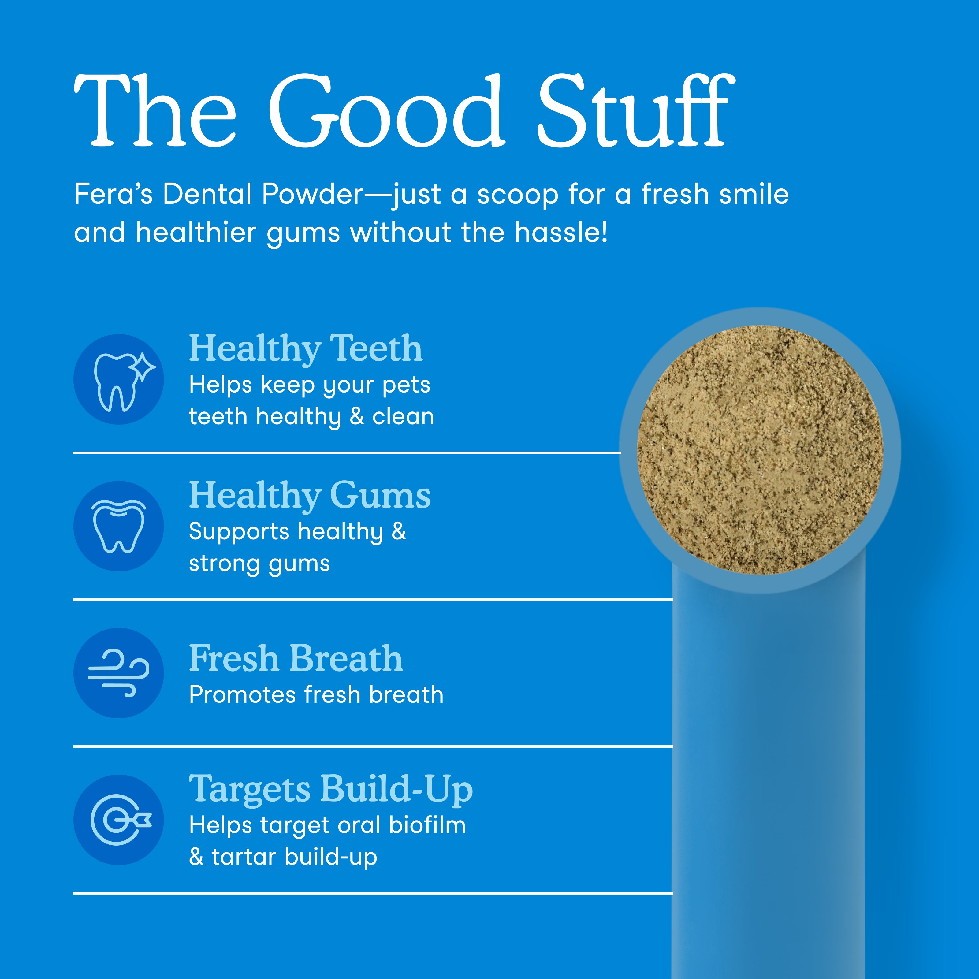 Fera Pet Organics Dental Support powder for dogs and cats