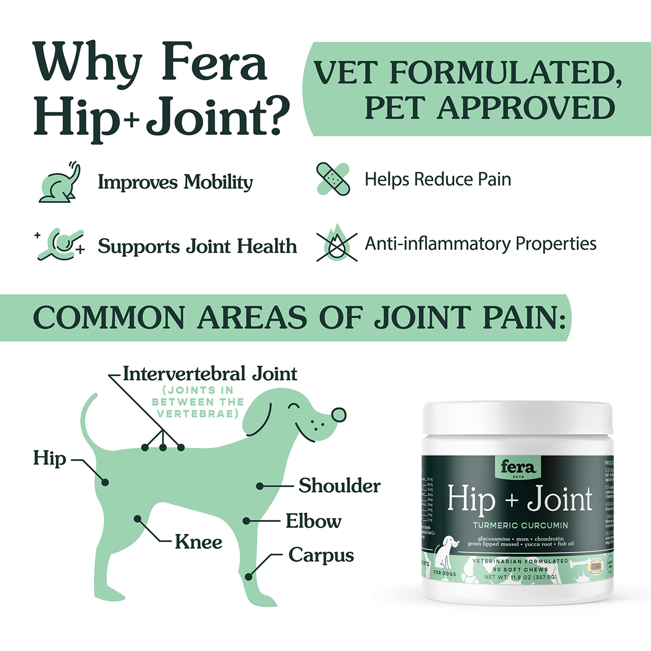 Fera Pet Organics Dog and Cat Supplement, Senior Dog Bundle