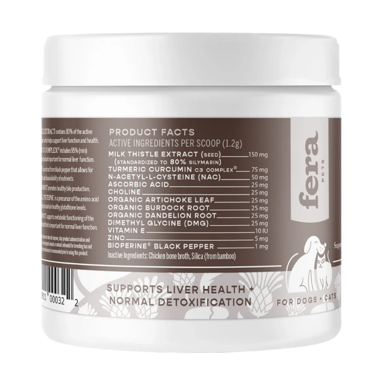 Fera Pet Organics Dog and Cat Supplement, Liver Support