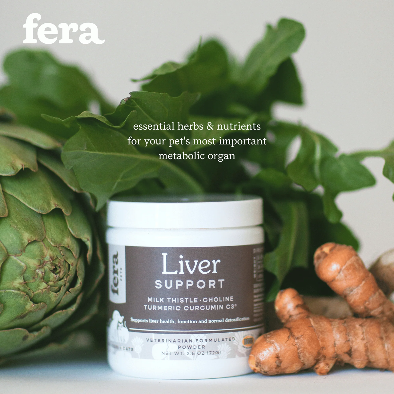 Fera Pet Organics Dog and Cat Supplement, Liver Support
