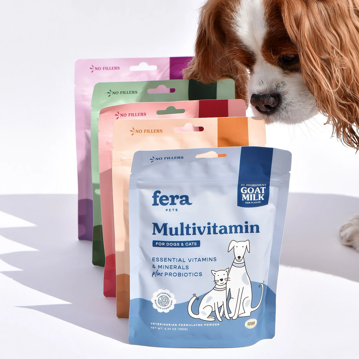 Fera Pet Organics Dog and Cat Supplement, Goat Milk Bundle