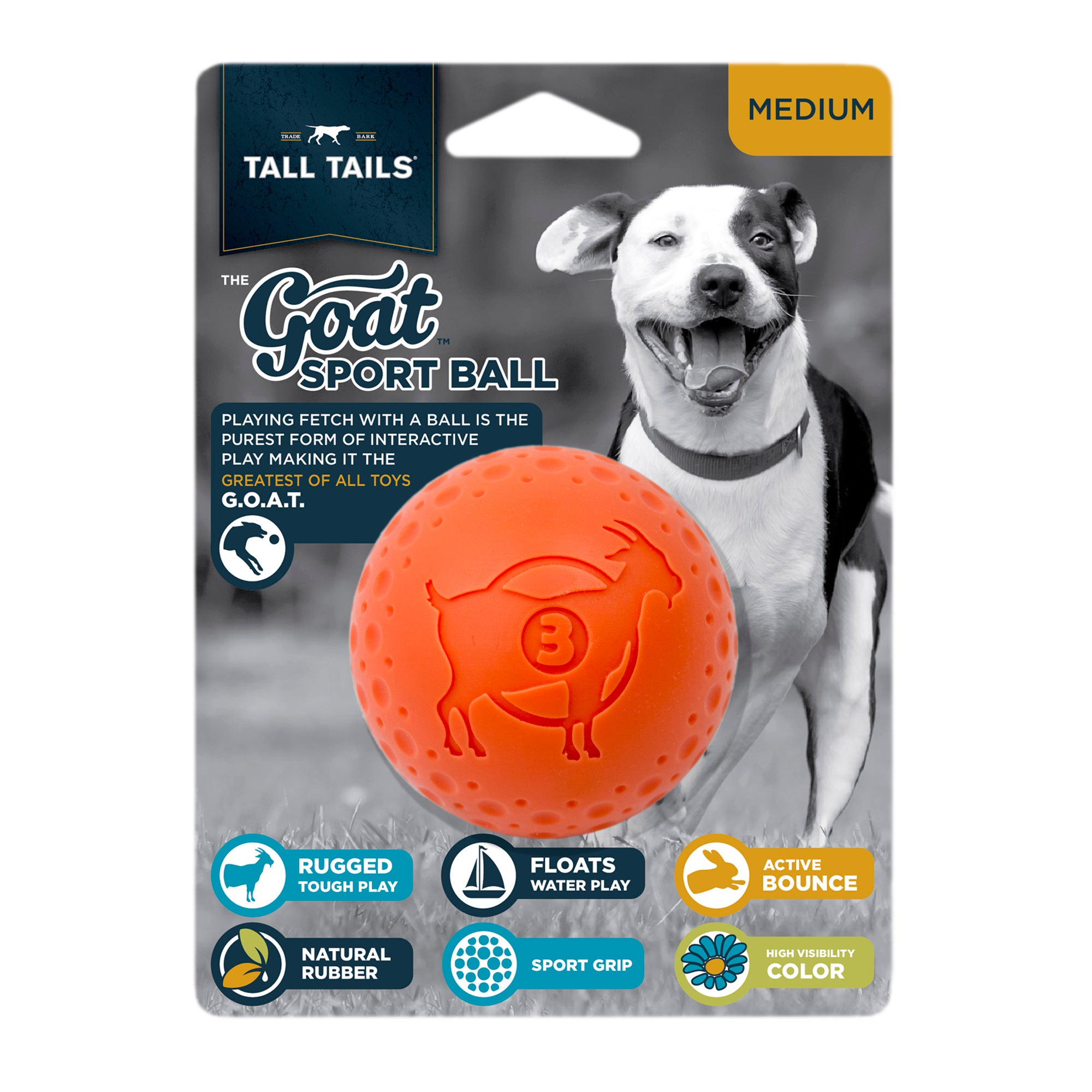 Fetch Dog Toy: Goat Sport Ball