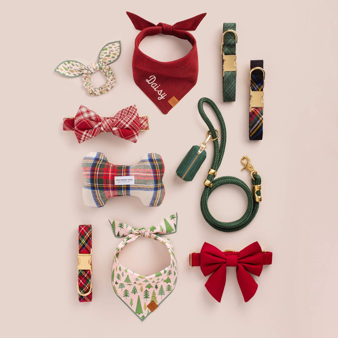 Dog Collar: Holly Jolly Plaid Flannel