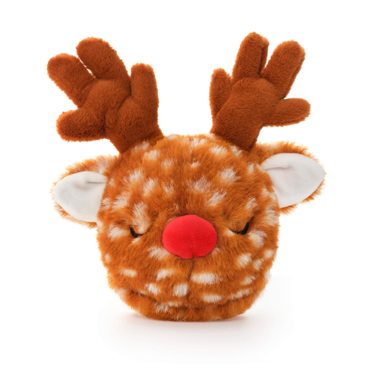 Holiday Squeaky Interactive Plush Dog toys, Reindeer 2-in-1 Bounce Toy