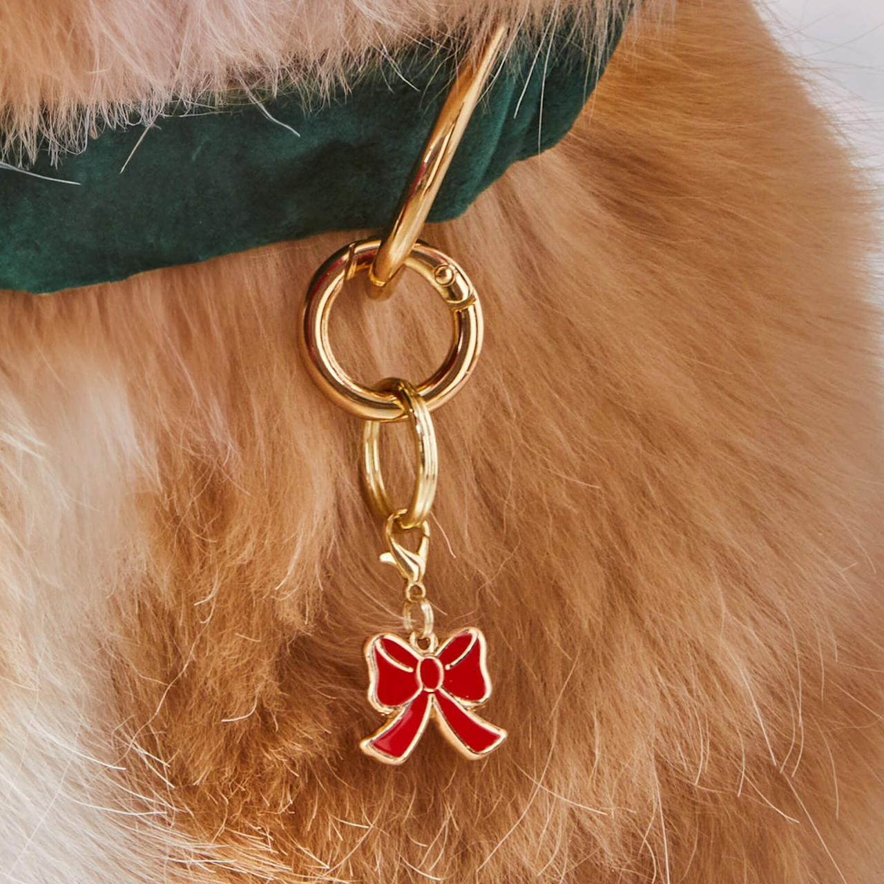 Dog Collar Charm: Red Bow