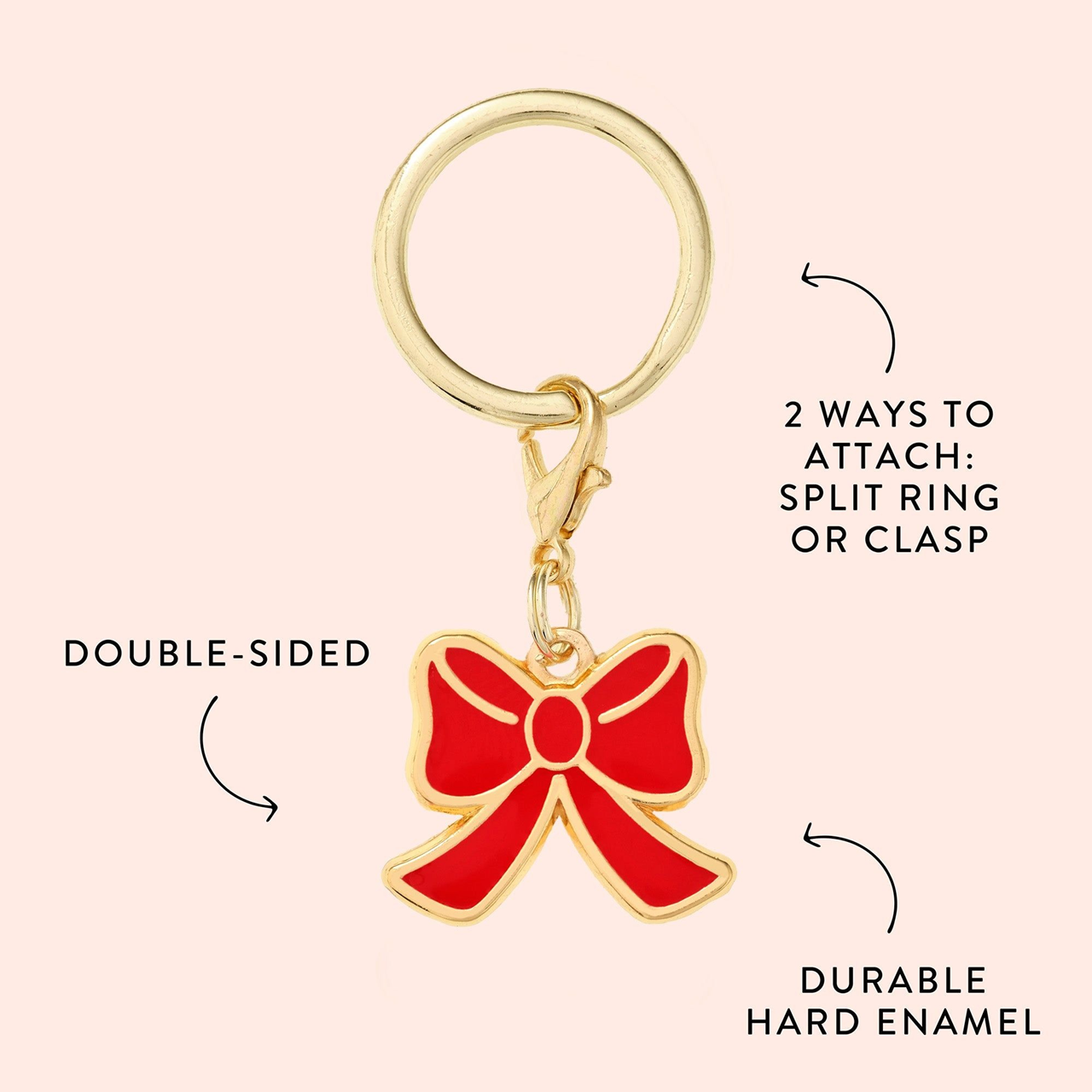 Dog Collar Charm: Red Bow