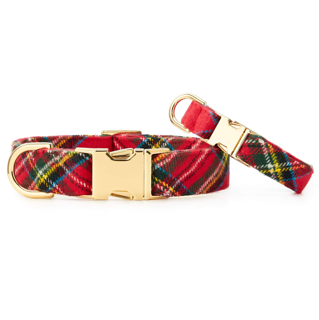 Dog Collar: Tartan Plaid Flannel